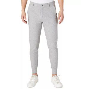 Kenneth Cole Men's Knit Twill Matchback Jogger Pants Size 30 GREY HEATHER NWT